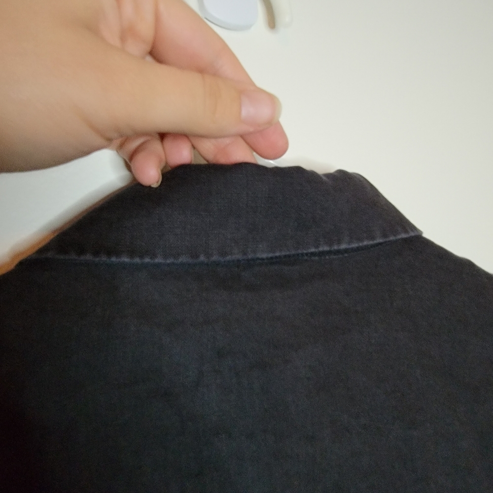 Grace Elements 100% Linen Jacket Black Lightweigh… - image 2